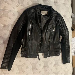 BCBG Leather Jacket - Medium